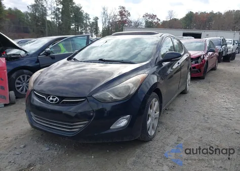 2013 Hyundai Elantra Limited from USA, damaged, VIN KMHDH4AE4DU999907